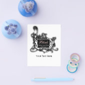 Business Coupons mit schwarzem und weißem Chic Flyer (Einzeln)