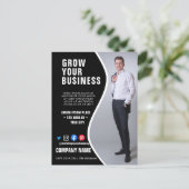 BUSINESS Custom Logo Flyer Poster Postkarte (Stehend Vorderseite)