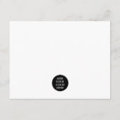 BUSINESS DANK IHNEN ELEGANTES LILA SWIRL-LOGO BEGLEITKARTE (Rückseite)