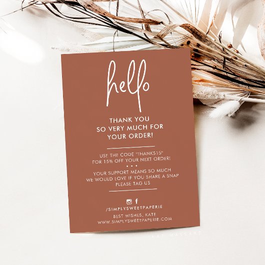 BUSINESS DANK IHNEN moderne, hellgelbe Farbe Dankeskarte