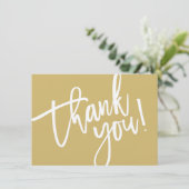 BUSINESS DANK IHNEN modernes Drehbuch schlichtes G Dankeskarte (Stehend Vorderseite)