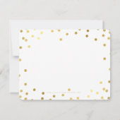 BUSINESS DANK IHNEN schicke goldene Plätze modern Einladung (Rückseite)
