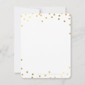 BUSINESS DANK IHNEN schicke goldene Plätze modern Einladung (Rückseite)