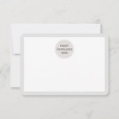 BUSINESS DANK IHNEN schicke Kalligraphie Schwarz-w Dankeskarte (Rückseite)