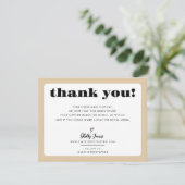 BUSINESS DANK IHNEN schicke Logo moderne Champagne Dankeskarte (Stehend Vorderseite)