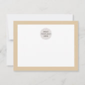 BUSINESS DANK IHNEN schicke Logo moderne Champagne Dankeskarte (Rückseite)