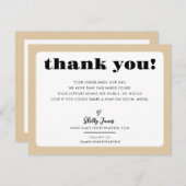 BUSINESS DANK IHNEN schicke Logo moderne Champagne Dankeskarte (Vorne/Hinten)