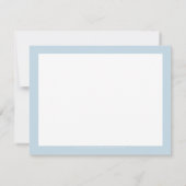 BUSINESS DANK IHNEN schicke, moderne Baby Blue Tin Dankeskarte (Rückseite)