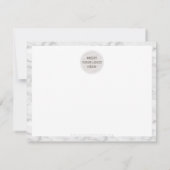 BUSINESS DANK IHNEN schicken Marmor Gold Glitzer S Dankeskarte (Rückseite)