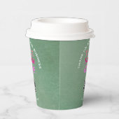 Business dank Textur Look Phone Logo QR Code Pappbecher (Rechts)