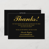 Business Danke Black and Gold Elegant (Vorne/Hinten)