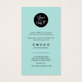 Business Danke & Discount Code Moderne Herzen (Rückseite)