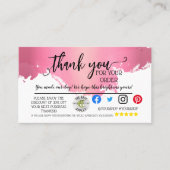 Business danke Einlegen Karte moderne Verpackung (Vorderseite)