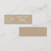 Business Danke für die Social Media-Logos Mini Visitenkarte (Vorne/Hinten)