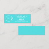 Business Danke für die Social Media-Logos Mini Visitenkarte (Vorne/Hinten)