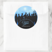 Business Danke Geschäftsleute Frauen Runder Aufkleber (Tasche)