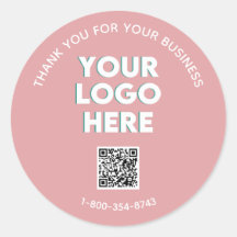 Business danke Ihnen Custom Logo QR Code Classic