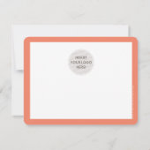 BUSINESS DANKE IHNEN Kontur Typografie Orange (Rückseite)