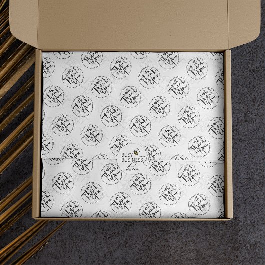 Business danke Produktverpackung Seidenpapier