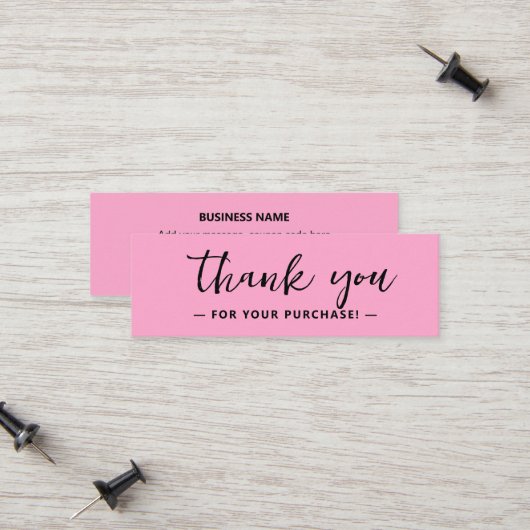 Business Danke Social Media Paket Beilage Telefonnummerkarte (Vorderseite/Rückseite Beispiel)