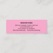 Business Danke Social Media Paket Beilage Telefonnummerkarte (Rückseite)