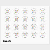 Business Danke Stickers Custom Logo Round (Blatt)