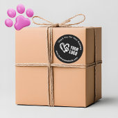 Business Danke Stickers mit Logo Black