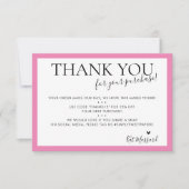 BUSINESS DANKEN SIE moderne, niedliche Bonbons pin Dankeskarte (Vorderseite)