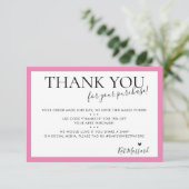 BUSINESS DANKEN SIE moderne, niedliche Bonbons pin Dankeskarte (Stehend Vorderseite)