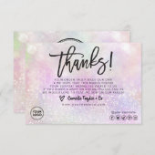 Business Dankeschön Karte / Packungsbeilage (Vorne/Hinten)