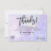 Business Dankeschön Karte / Packungsbeilage (Vorderseite)