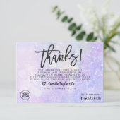 Business Dankeschön Karte / Packungsbeilage (Stehend Vorderseite)