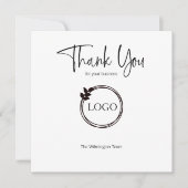 Business Dankeschön-Karte Personalisiert mit Logo Dankeskarte (Vorderseite)
