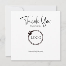 Business Dankeschön-Karte Personalisiert mit Logo Dankeskarte