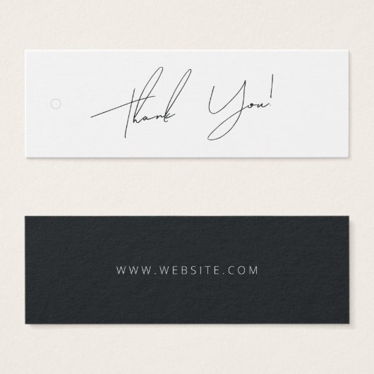 Business Dankeschön Label Hang Tag (Vorne & Hinten)