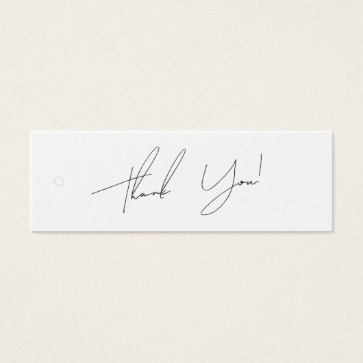 Business Dankeschön Label Hang Tag (Vorderseite)