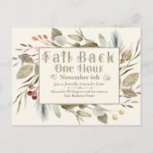 Business Daylight Savings Time Postcard Postkarte (Vorderseite)