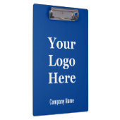 Business Deep Blue und White Ihr Logo hier Klemmbrett (Rechts)