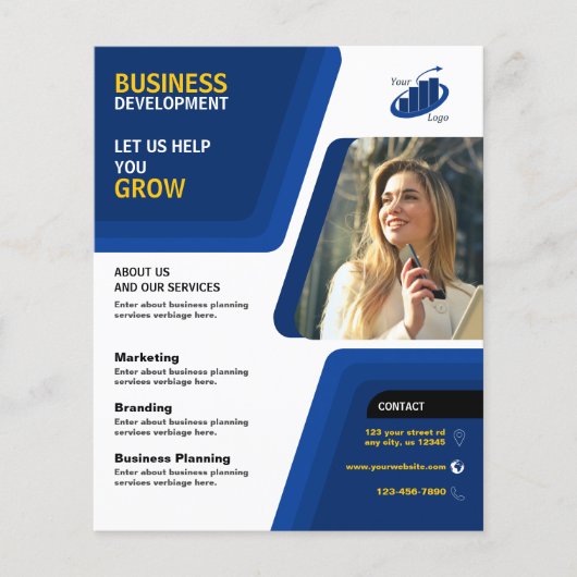Business Development Business Flyer (Vorne)