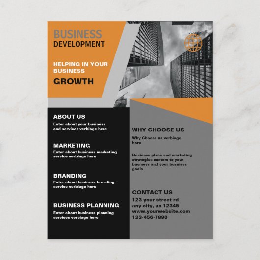 Business Development Business Postkarte (Vorderseite)