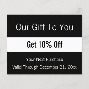 Business Discount bei modernen Schwarz-Weiß-Vorlag Flyer