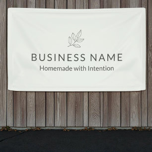 Business Display Sage Green botanic Minimalistisch Banner