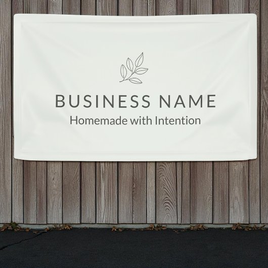 Business Display Sage Green botanic Minimalistisch Banner
