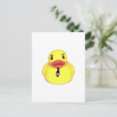 Business Duck Postkarte (Stehend Vorderseite)