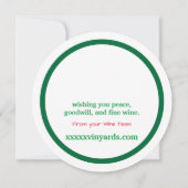 Business-Einzigartige Urlaubskarte Einladung (Rückseite)