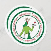 Business-Einzigartige Urlaubskarte Einladung (Vorne/Hinten)