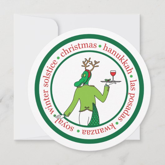 Business-Einzigartige Urlaubskarte Einladung (Vorderseite)