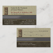 Business Elegance Physician Business Card Visitenkarte (Vorne/Hinten)