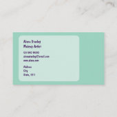 Business Elegant, Minimalist Visitenkarte (Rückseite)