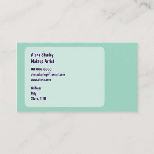 Business Elegant, Minimalist Visitenkarte (Rückseite)